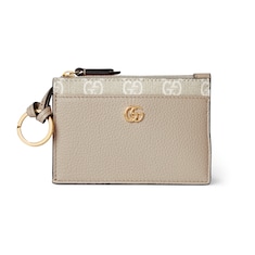 Bi-colour GG Marmont zip key pouch