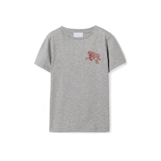 T-shirt pour enfant en coton avec broderie