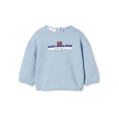 Sudadera de algodón estampado para bebé