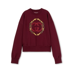 Sweat-shirt en jersey de coton à imprimé