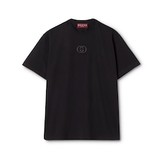 Cotton jersey T-shirt with embroidery