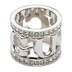 ปลอกผ้าพันคอ Gucci logo carré ring with crystals