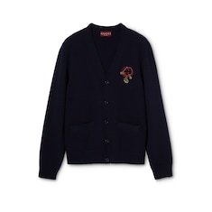 Cardigan aus Wollstrick mit Stickerei