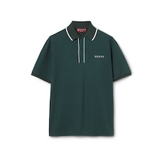 Polo de piqué de algodón con bordado