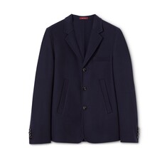 Einreihiges Jackett aus Woll-Kaschmir-Doppelgewebe