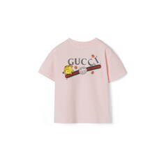 T-shirt neonato in cotone con stampa