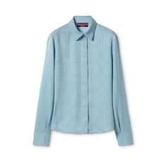 Bluse aus Seidenjacquard mit GG