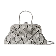 Crystal medium evening top handle bag