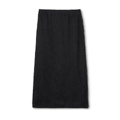 Gonna in tessuto fil coupé sfrangiato