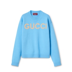 Soft wool top with intarsia