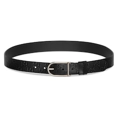 Reversible belt with rounded buckle