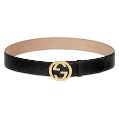 Ceinture avec boucle GG enlacés