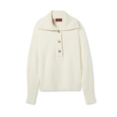 Pull en laine et cachemire côtelés