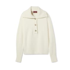 Rib wool cashmere sweater