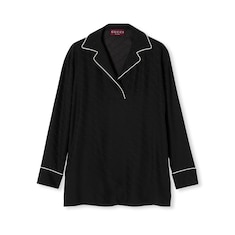 Chemise en jacquard de soie à détail Mors