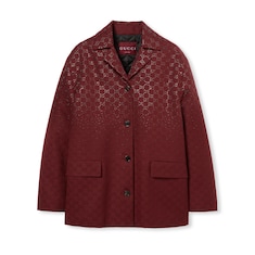 Padded GG canvas jacket with crystals