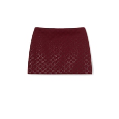 GG canvas skirt with crystals