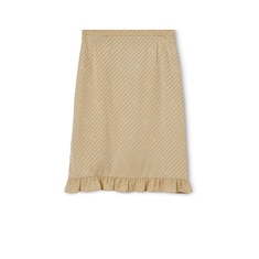 Diagonal GG silk jacquard skirt