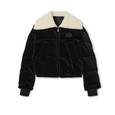 Bomber acolchada de terciopelo de algodón