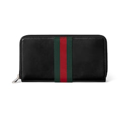 Web Trademark Brieftasche mit Rundumreißverschluss