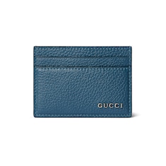 Card case with Gucci script