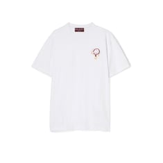 Camiseta de punto de algodón con bordado