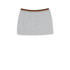 Cotton jersey skirt with Web 