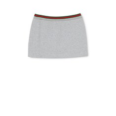 Jupe en jersey de coton avec bande Web 