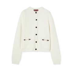 Cardigan aus Wolle und Kaschmir mit Horsebit