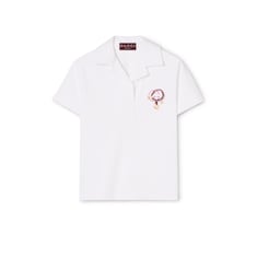 Polo de piqué de algodón con bordado