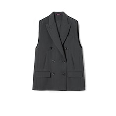 Wool vest with Web insert