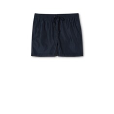 Printed technical poplin swim shorts