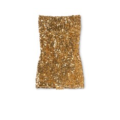 Combinaison en tissu élastique avec sequins brodés