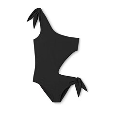 Stretch jersey swimsuit with embroidery