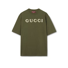 Cotton jersey T-shirt with embroidery