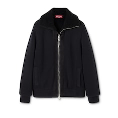 Cardigan aus Wollstrick mit Webstich 