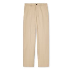 Cotton twill pants with embroidery