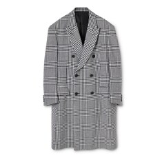 เสื้อโค้ท Double-breasted Prince of Wales wool coat