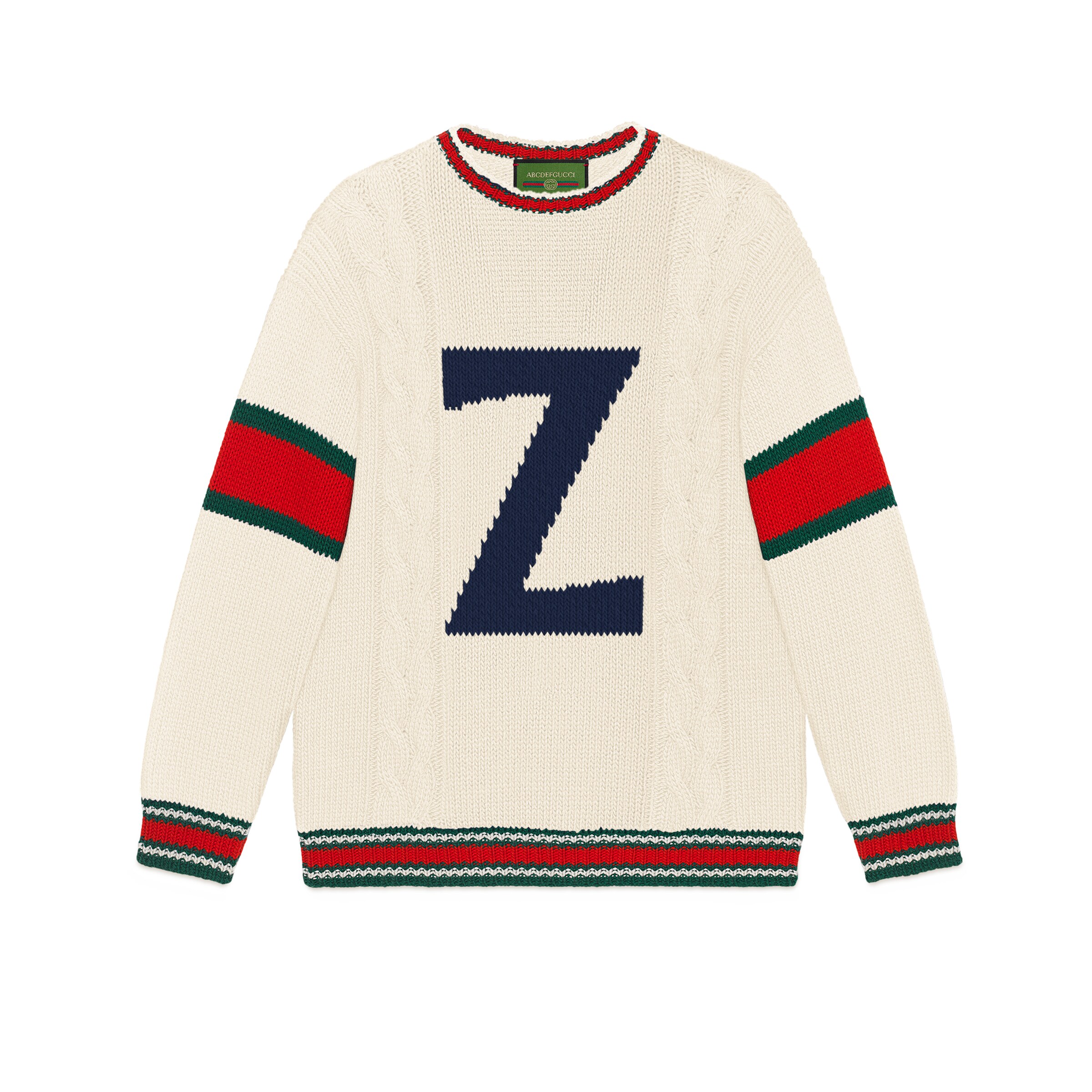Gucci Diy Unisex Wool Sweater In White