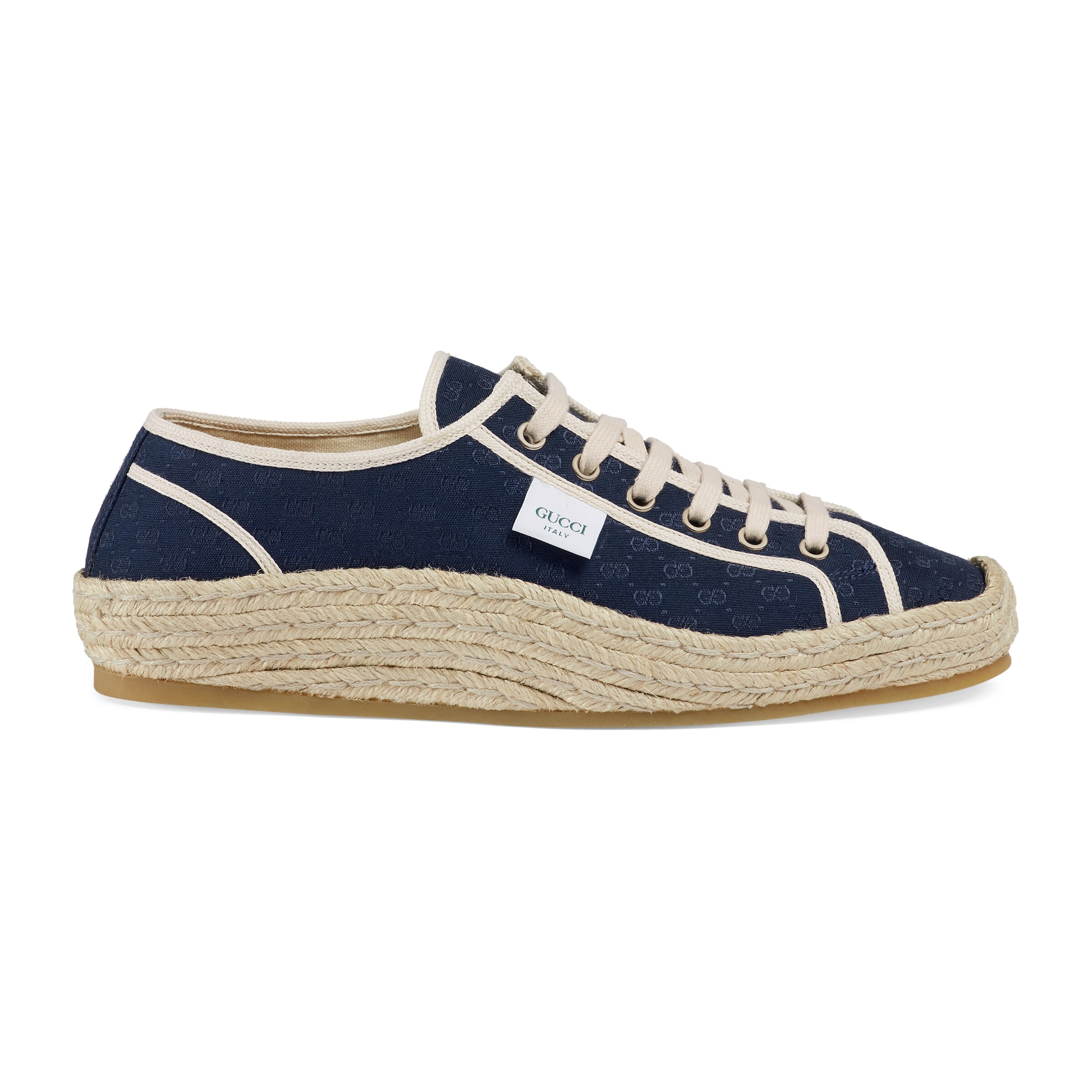 Gucci Mini Gg Espadrille Sneaker In Blue