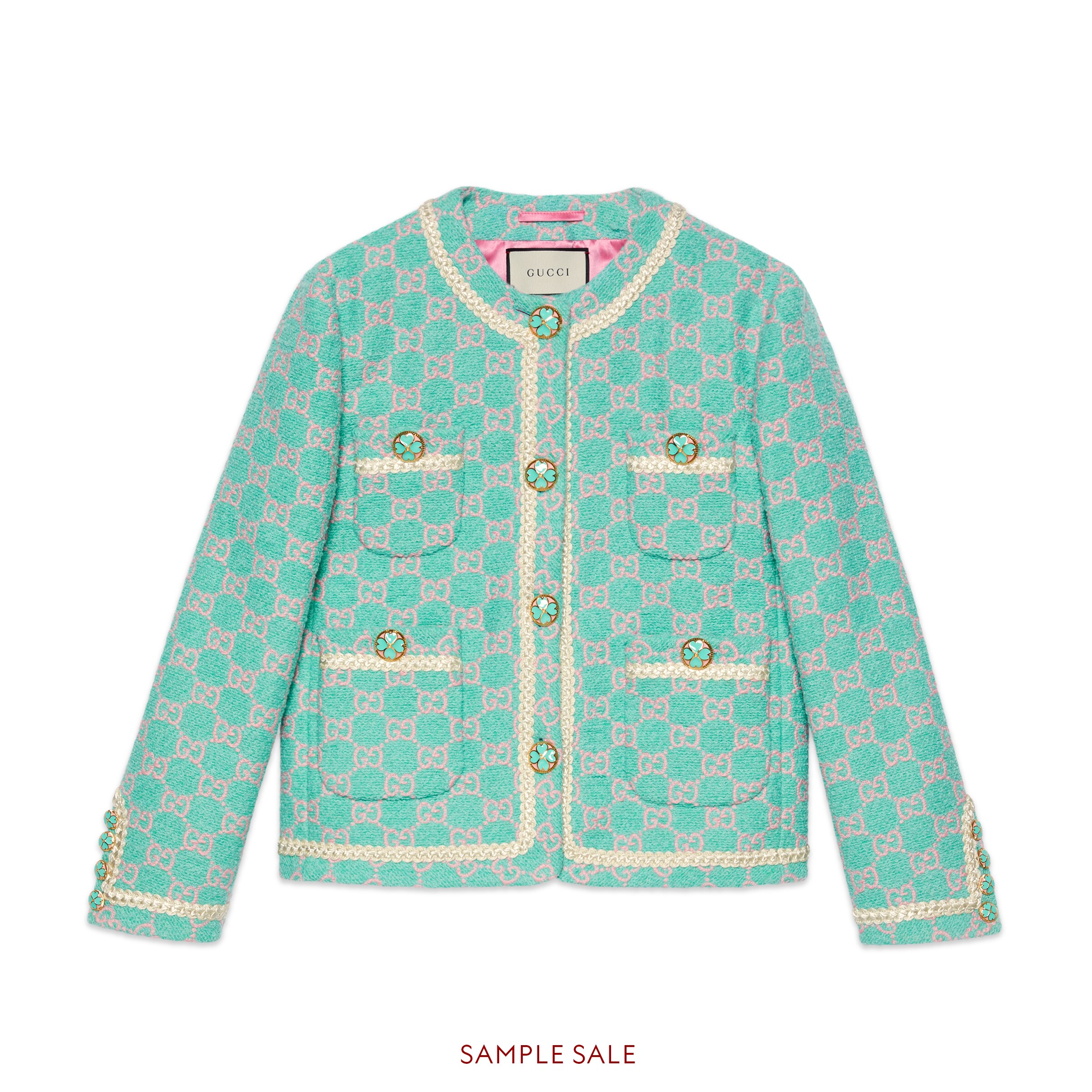 gucci tweed cardigan