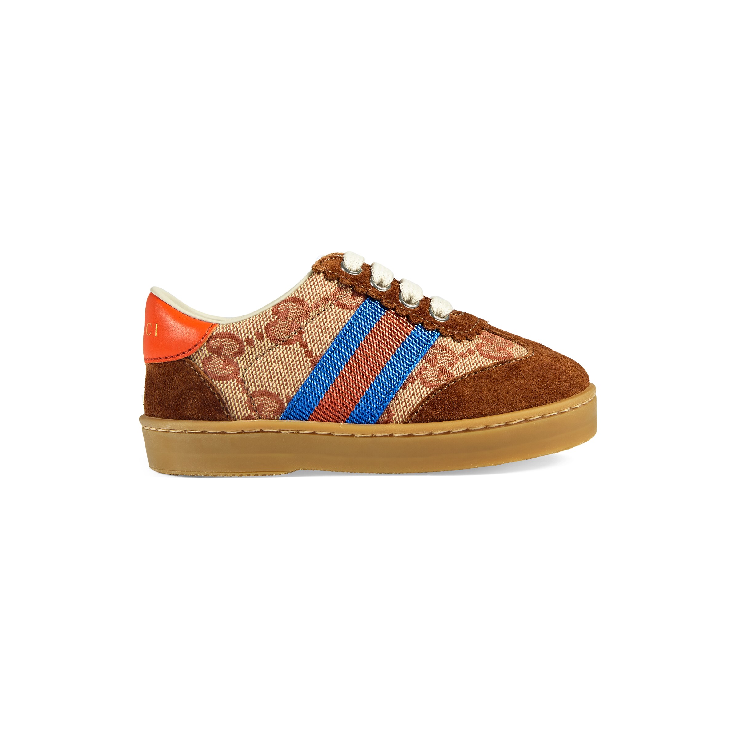 GUCCI TODDLER G74 GG SNEAKER WITH WEB