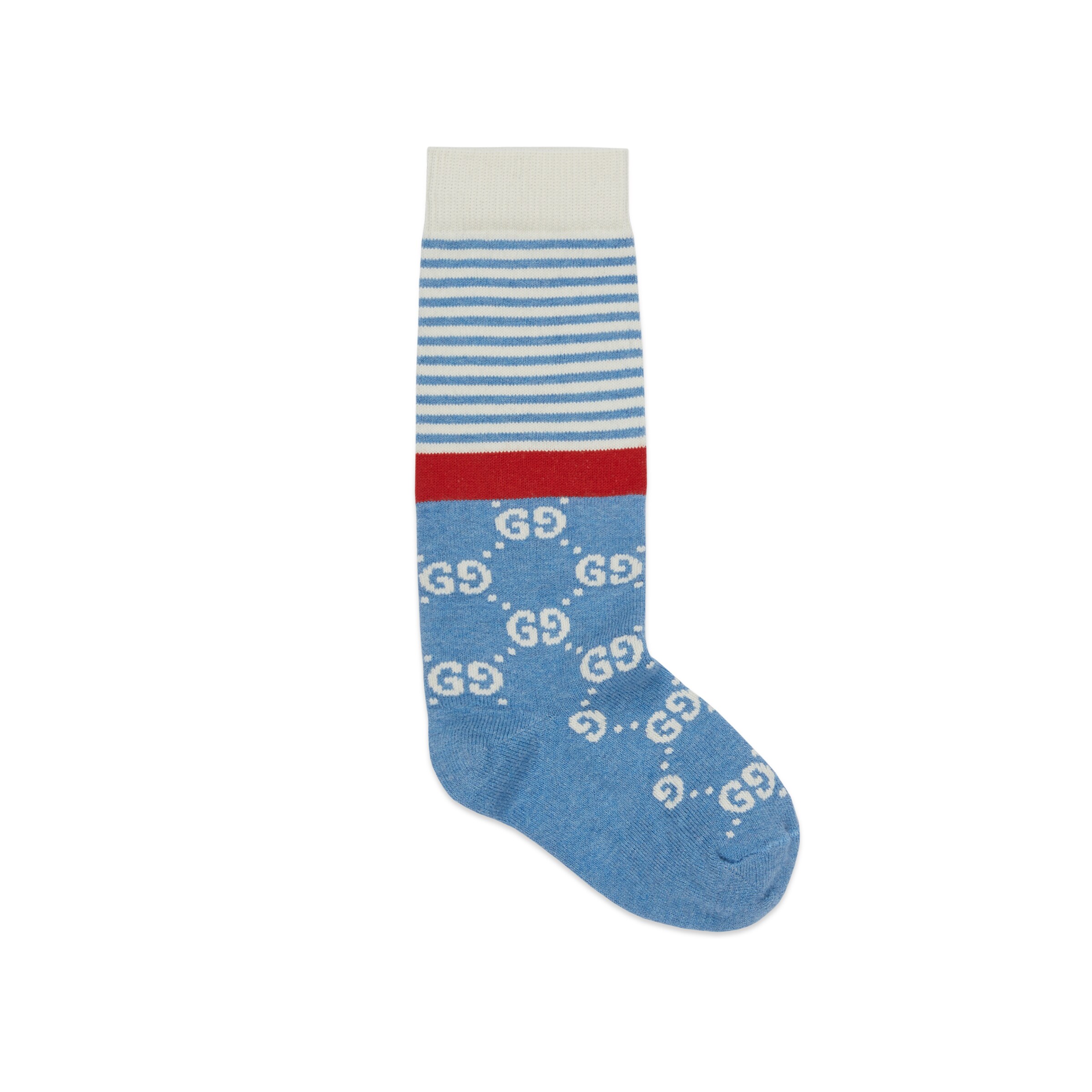 blue and white gucci socks