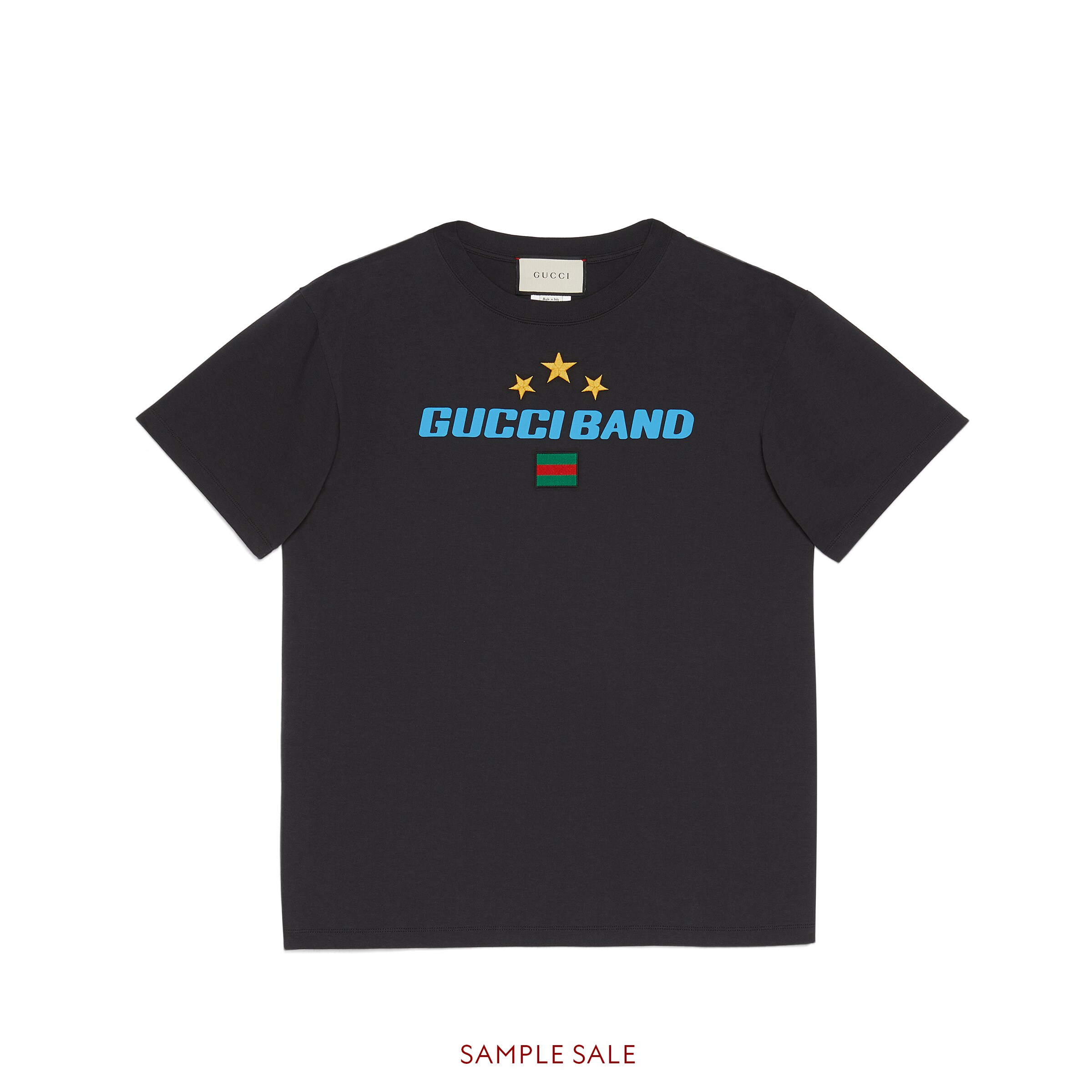 gucci band print oversize t-shirt