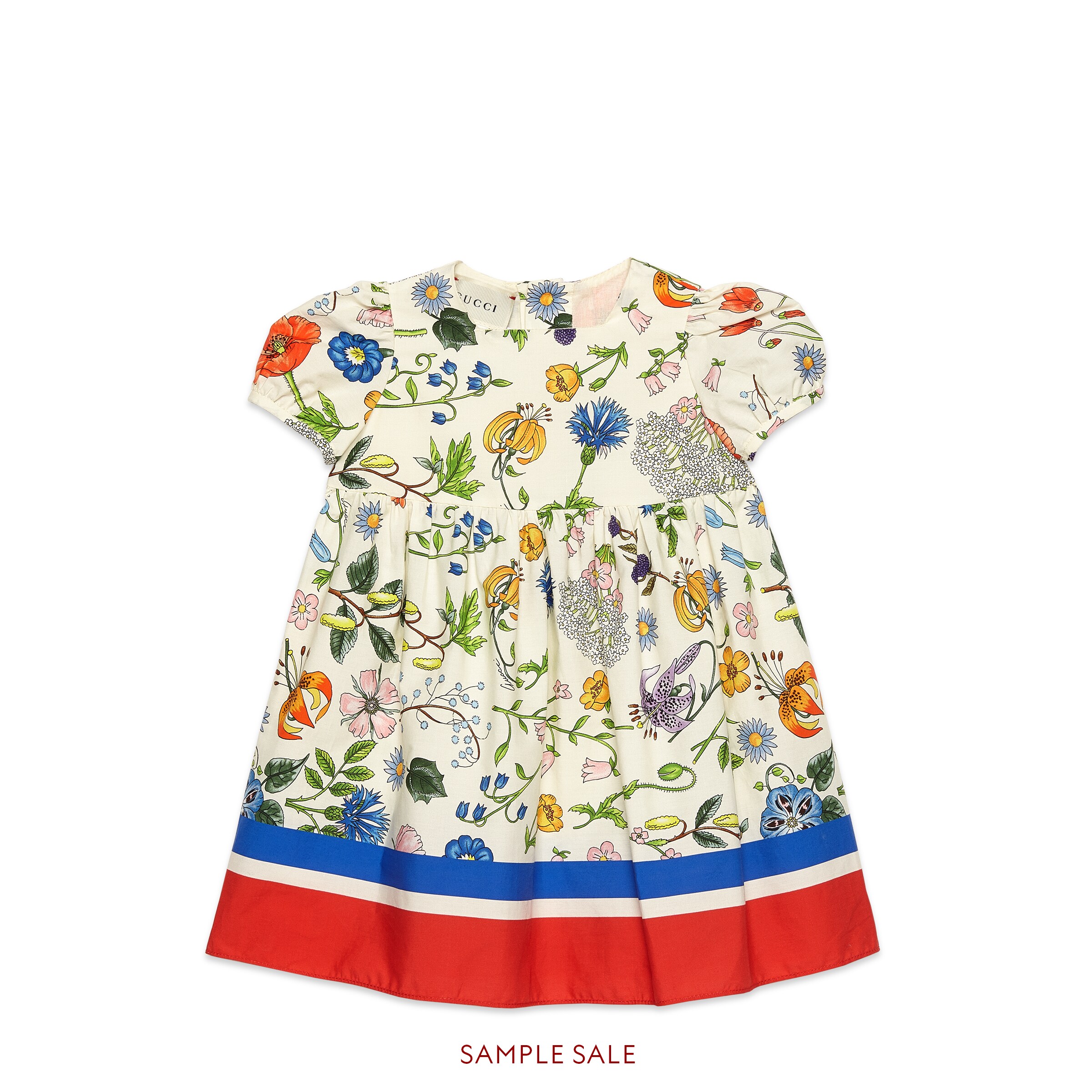GUCCI BABY FLORA FESTIVAL PRINT DRESS
