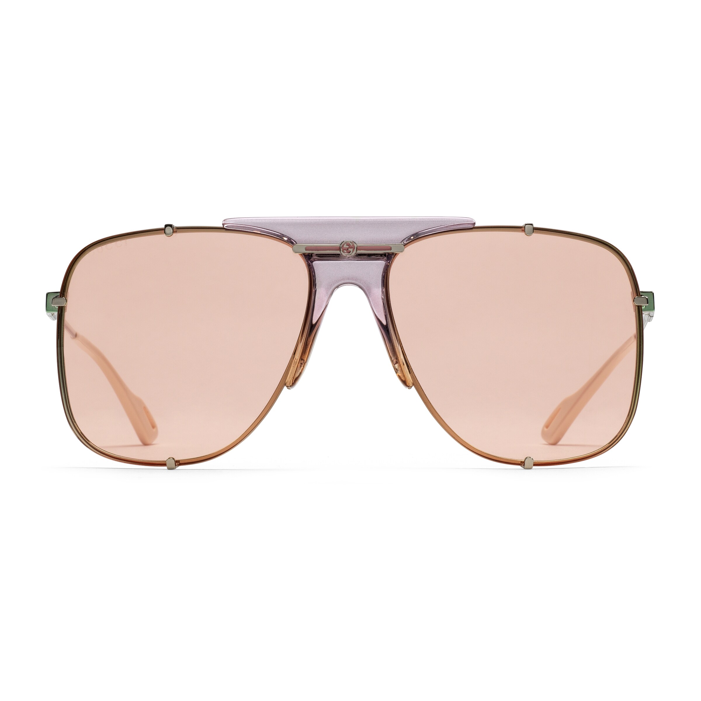 gucci pink aviator sunglasses