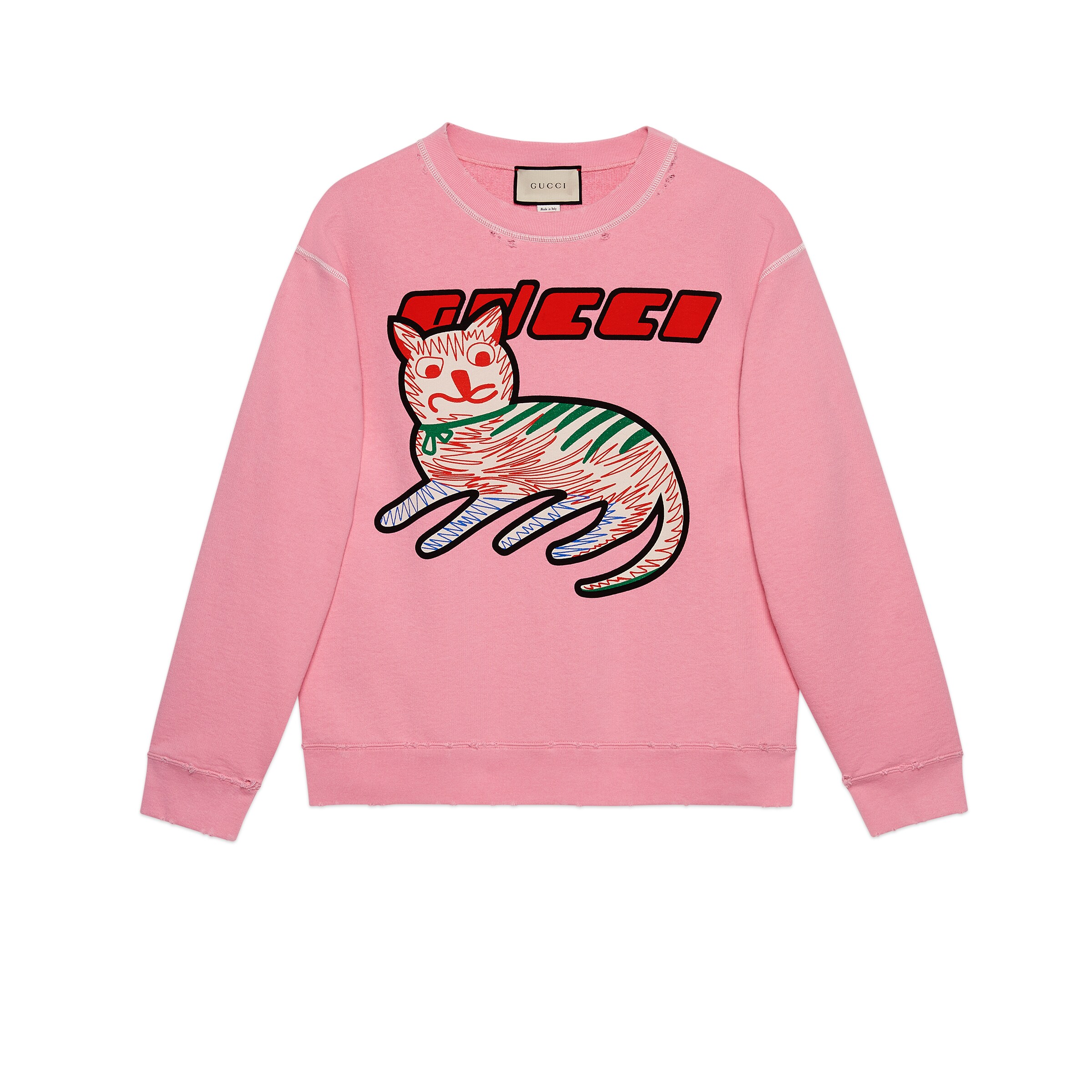 GUCCI CAT PRINT SWEATSHIRT