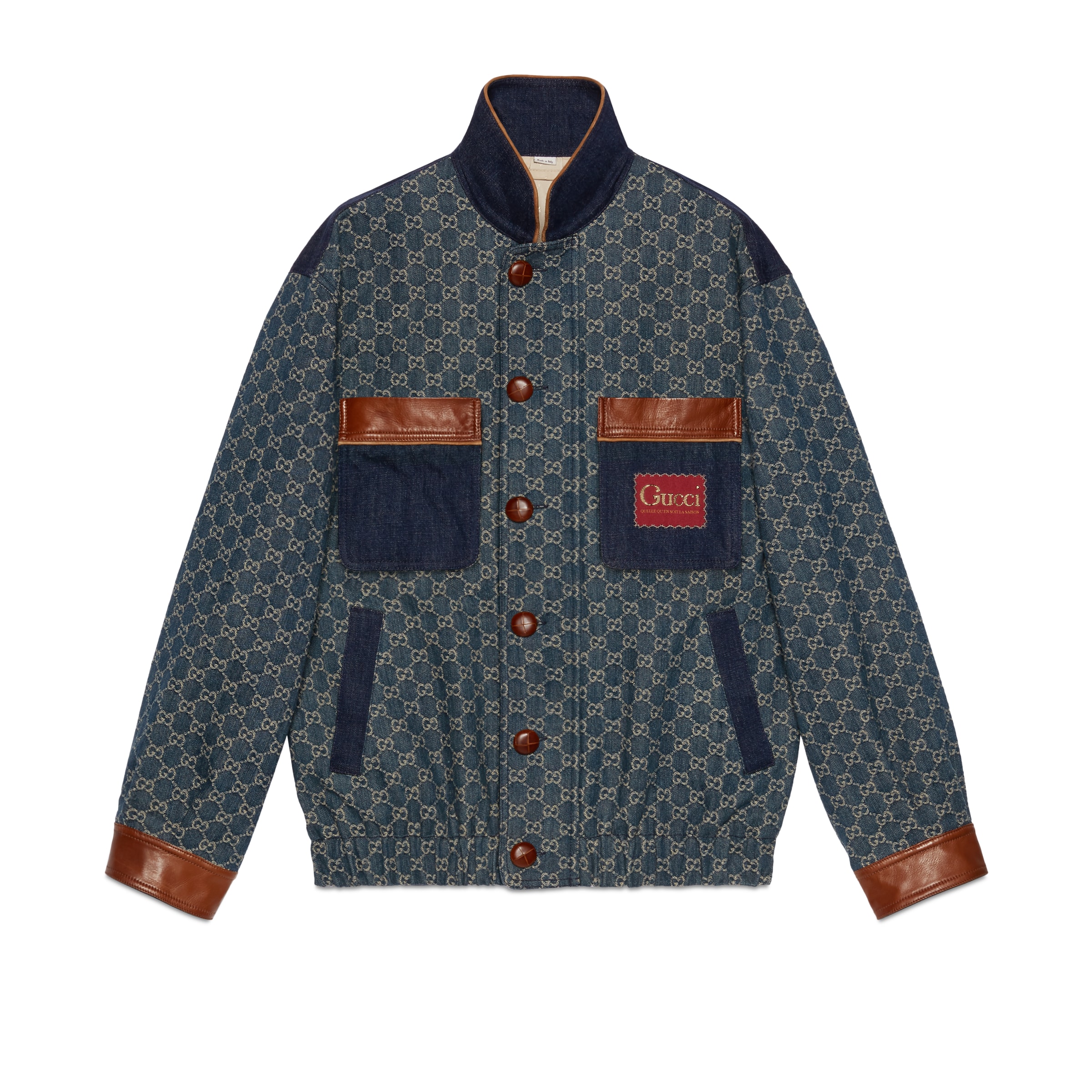 GUCCI ECO WASHED ORGANIC DENIM BOMBER JACKET