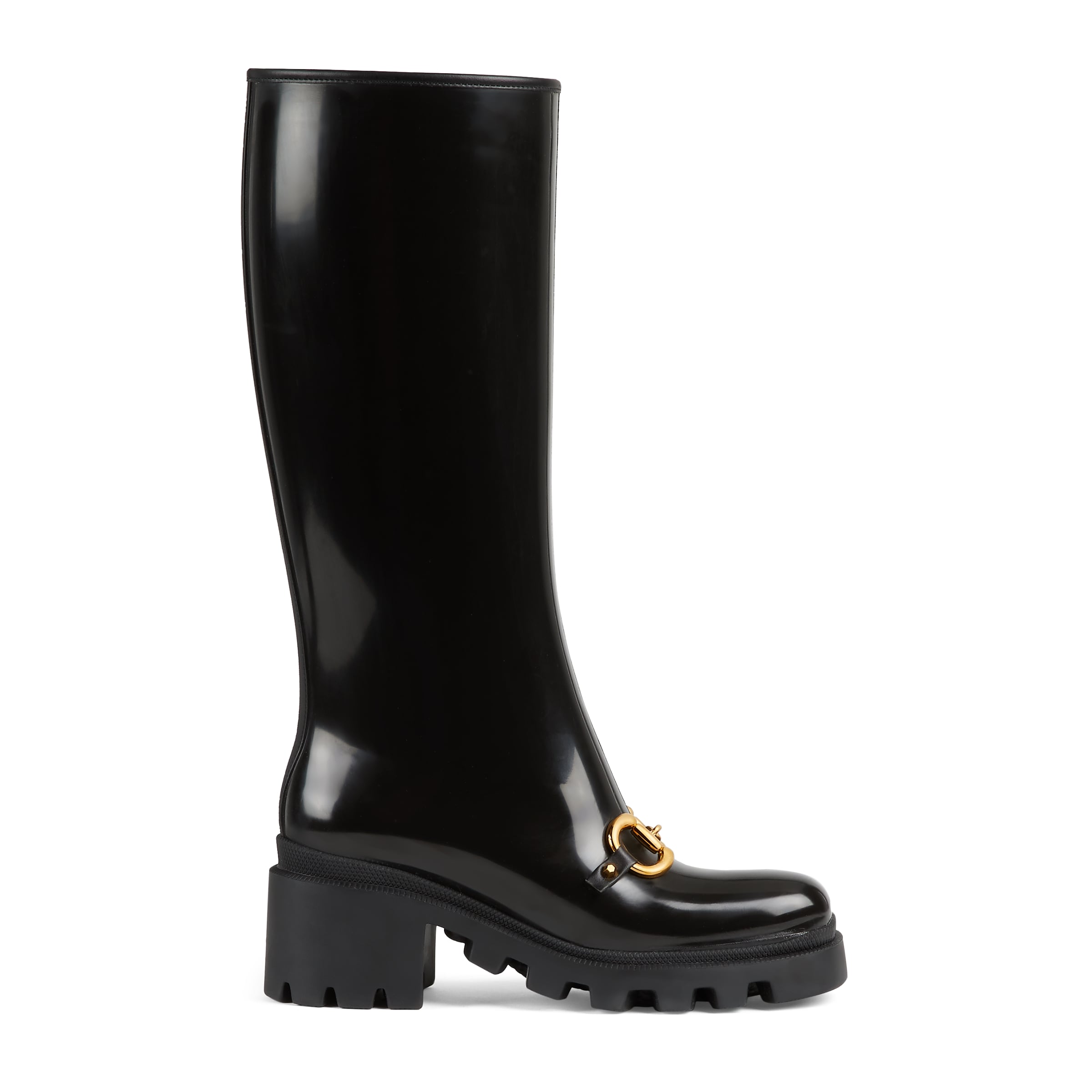 GUCCI WOMEN'S KNEE-HIGH BOOT WITH HORSEBIT