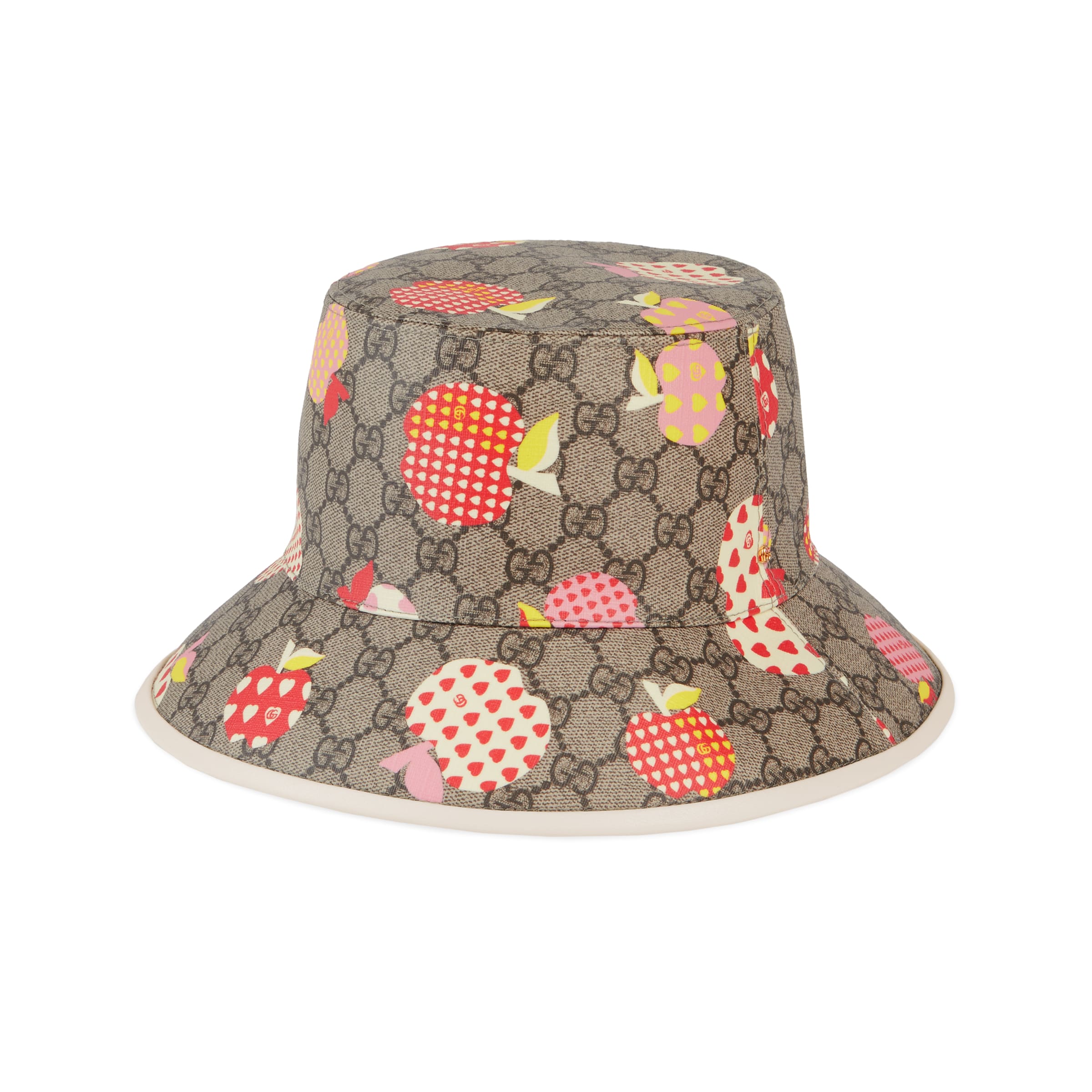 Gucci Les Pommes Bucket Hat In Beige | ModeSens